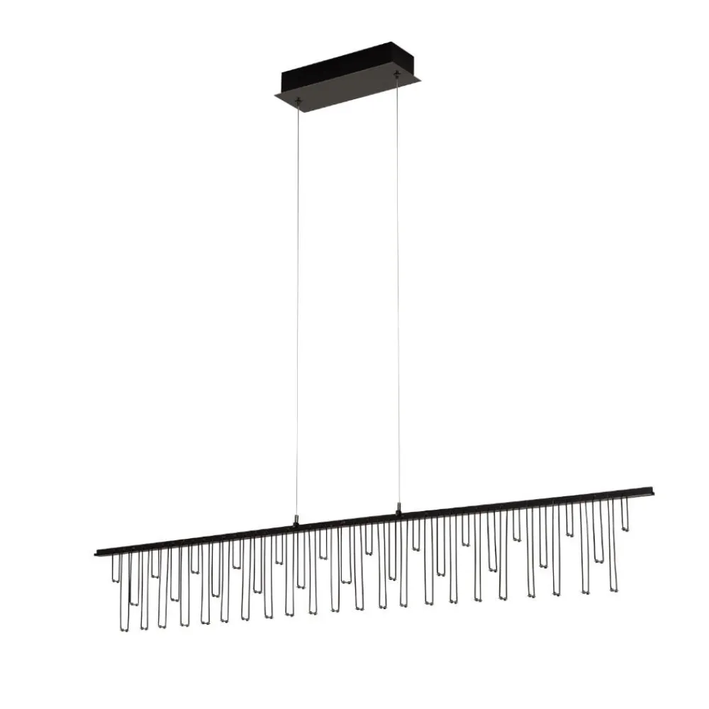 Lampadari Moderni-Selezionato da Mazzolaluce Lampadario nero stelle cadenti led per soggiorno