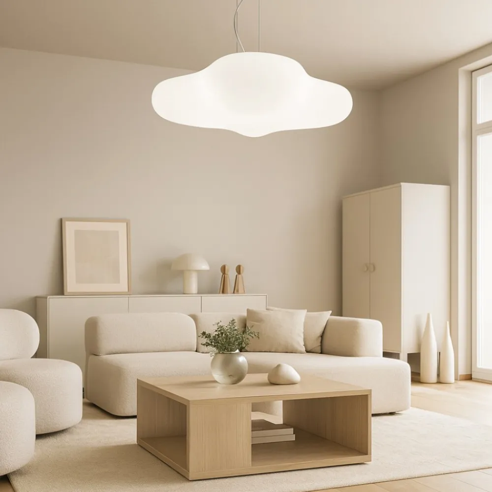 Lampadari Moderni-Selezionato da Mazzolaluce Lampadario nuvola bianca design moderna