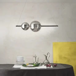 Lampadari Moderni-Ondaluce Lampadario so fufi nero led 3000k design moderno