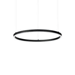 Lampadari Cucina-Ideal Lux Lampadario oracle slim sp d050 round nero led 30w 3000k