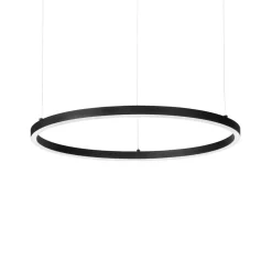 Lampadari Moderni-Ideal Lux Lampadario oracle slim sp d090 round nero led 43w 3000k dali push