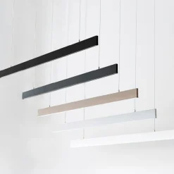 Lampadari Cucina-Vivida International Lampadario orizzontale da cucina bianco led 36w vivida segmento