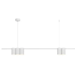 Lampadari Moderni-Selezionato da Mazzolaluce Lampadario orizzontale moderno bianco per soggiorno fp