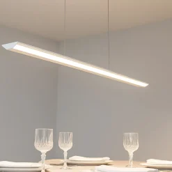 Lampadari Cucina-Top Light Lampadario orizzontale per tavolo cucina bianco 42w cct malika