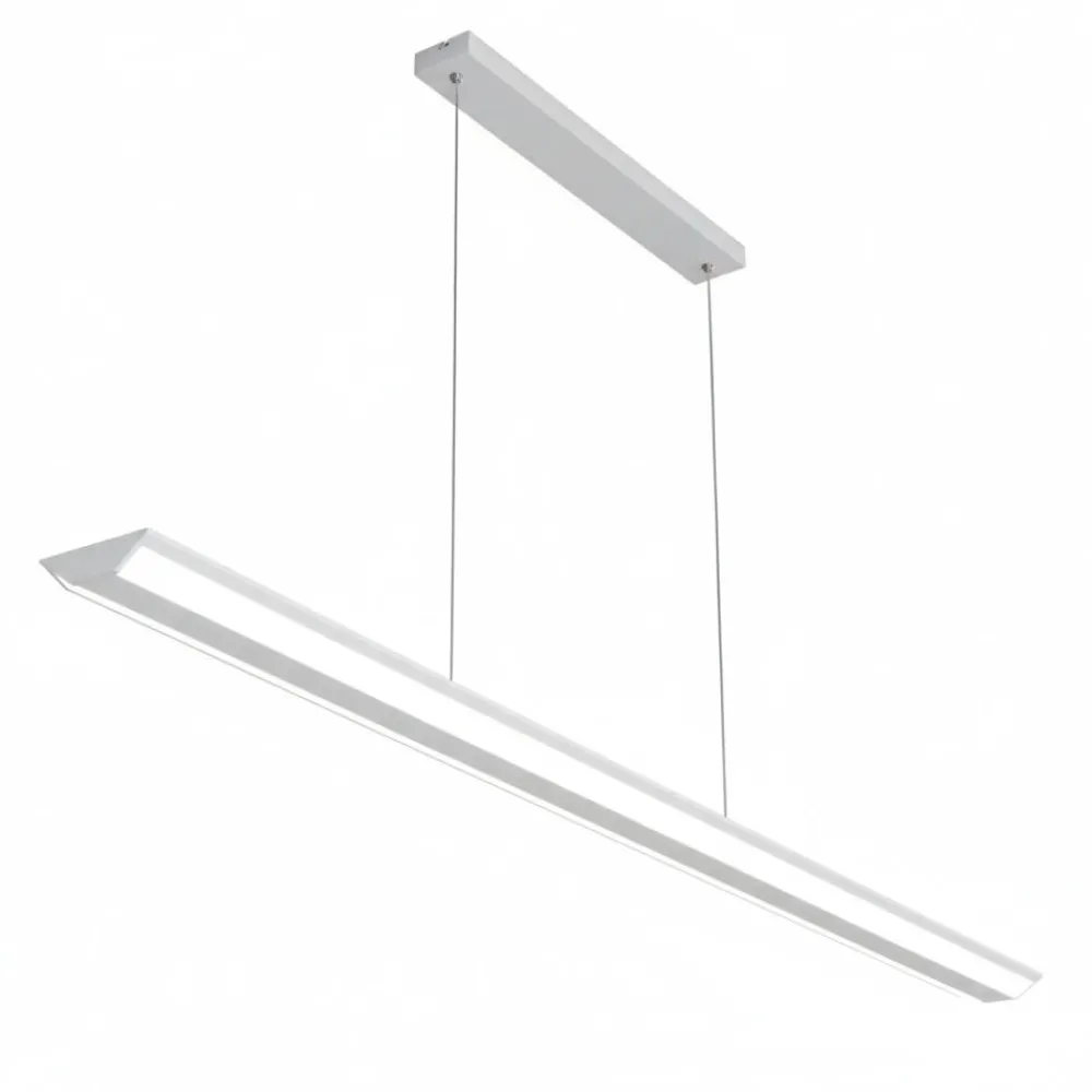Lampadari Cucina-Top Light Lampadario orizzontale per tavolo cucina bianco 42w cct malika