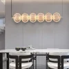 Lampadari Moderni-Selezionato da Mazzolaluce Lampadario orizzontale stile contemporaneo per tavolo soggiorno