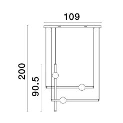 Lampadari Moderni-Selezionato da Mazzolaluce Lampadario oro design moderno per salotto led 59w 3000k