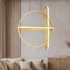 Lampadari Moderni-Selezionato da Mazzolaluce Lampadario oro led 49w 3000k design per soggiorno moderno