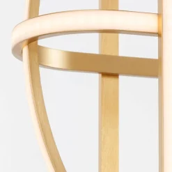 Lampadari Moderni-Selezionato da Mazzolaluce Lampadario oro led 49w 3000k design per soggiorno moderno