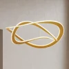 Lampadari Moderni-Selezionato da Mazzolaluce Lampadario oro led 87w 3000k dimmerabile moderna