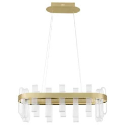Lampadari Moderni-Selezionato da Mazzolaluce Lampadario oro led 82w 3000k elegante per soggiorno