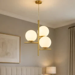 Lampadario Camera Da Letto-Selezionato da Mazzolaluce Lampadario oro ottone per camera da letto
