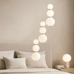 Lampadario Camera Da Letto-Selezionato da Mazzolaluce Lampadario oro perle a grappolo stanza da letto