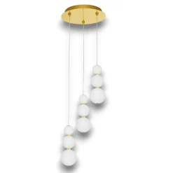 Lampadario Camera Da Letto-Selezionato da Mazzolaluce Lampadario oro perle a grappolo stanza da letto