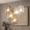 Lampadari Moderni-Top Light Lampadario oro per soggiorno vetri multicolor tender