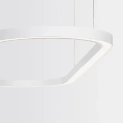 Lampadari Cucina-Selezionato da Mazzolaluce Lampadario ovale bianco led per isola penisola cucina moderna