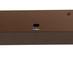 Lampadari Moderni-Selezionato da Mazzolaluce Lampadario ovale moderno marrone led dimmerabile per soggiorno