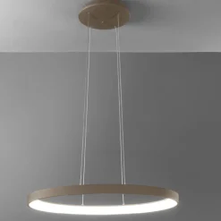 Lampadari Moderni-Vivida International Lampadario ovale moderno vivida lifering-o sabbia led 40w 3000k 4000k