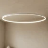 Lampadari Moderni-Vivida International Lampadario ovale titanio led 80w 3000k 4000k vivida lifering-o