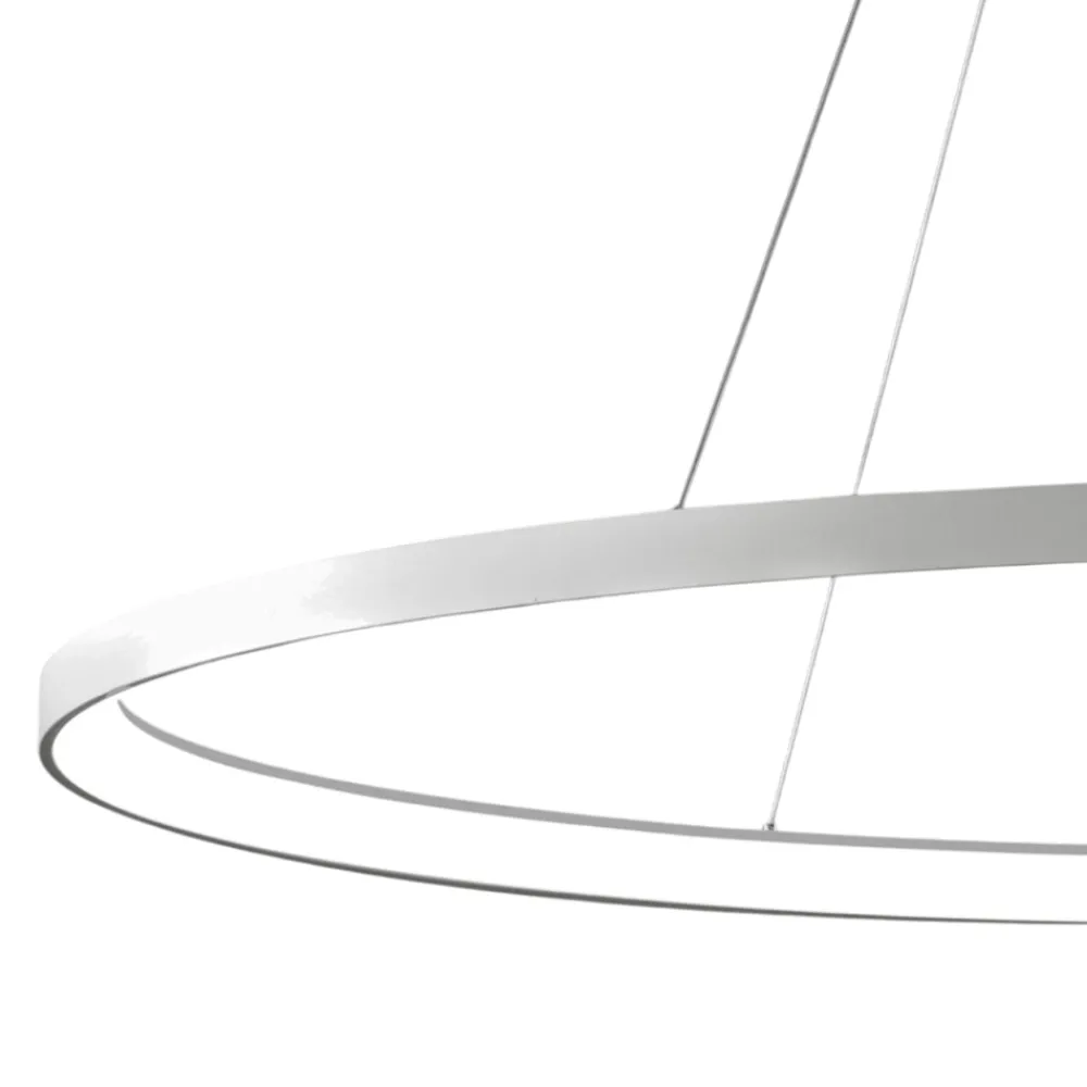 Lampadari Moderni-Vivida International Lampadario ovale titanio led 80w 3000k 4000k vivida lifering-o