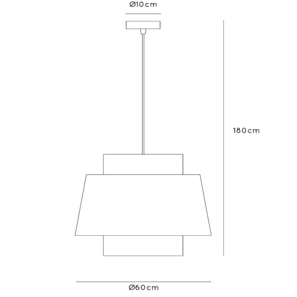 Lampadari Moderni-Selezionato da Mazzolaluce Lampadario paralume a sospensione di tessuto beige