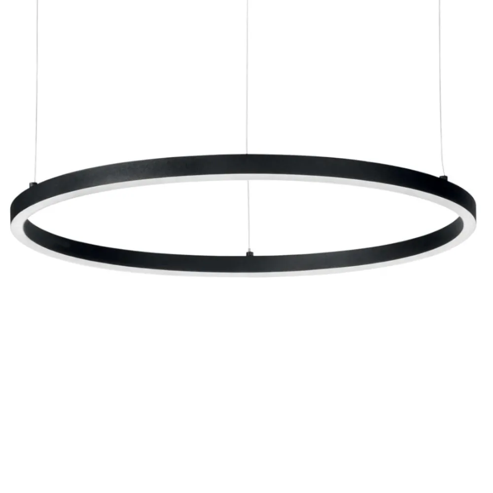 Lampadari Moderni-Ideal Lux Lampadario particolare oracle slim nero sp d090 round led 51w 3000k