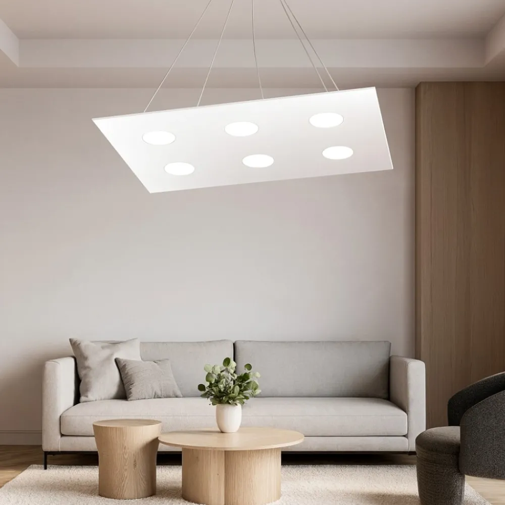 Lampadari Moderni-Top Light Lampadario particolare moderno per soggiorno bianco