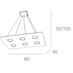 Lampadari Moderni-Top Light Lampadario particolare moderno per soggiorno bianco