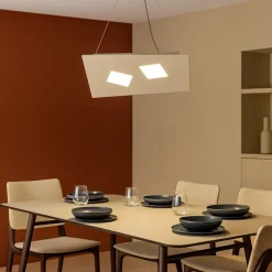 Lampadari Moderni-Top Light Lampadario particolare moderno sabbia design rettangolare