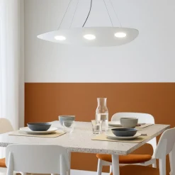 Lampadari Moderni-Top Light Lampadario particolare moderno bianco per soggiorno toplight shape