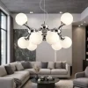 Lampadari Moderni-Ideal Lux Lampadario particolare nodi sp9 bianco design cromo