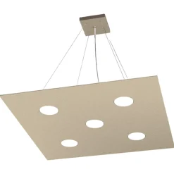 Lampadari Moderni-Top Light Lampadario particolare quadrato moderno sabbia per soggiorno