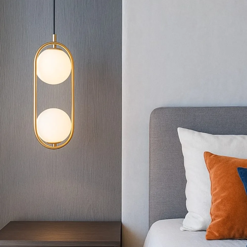 Lampadario Camera Da Letto-Selezionato da Mazzolaluce Lampadario pendente oro per comodini camera da letto