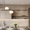 Lampadari Cucina-Selezionato da Mazzolaluce Lampadario pendente per isola penisola cucina con vetri e spot