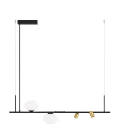 Lampadari Cucina-Selezionato da Mazzolaluce Lampadario pendente per isola penisola cucina con vetri e spot