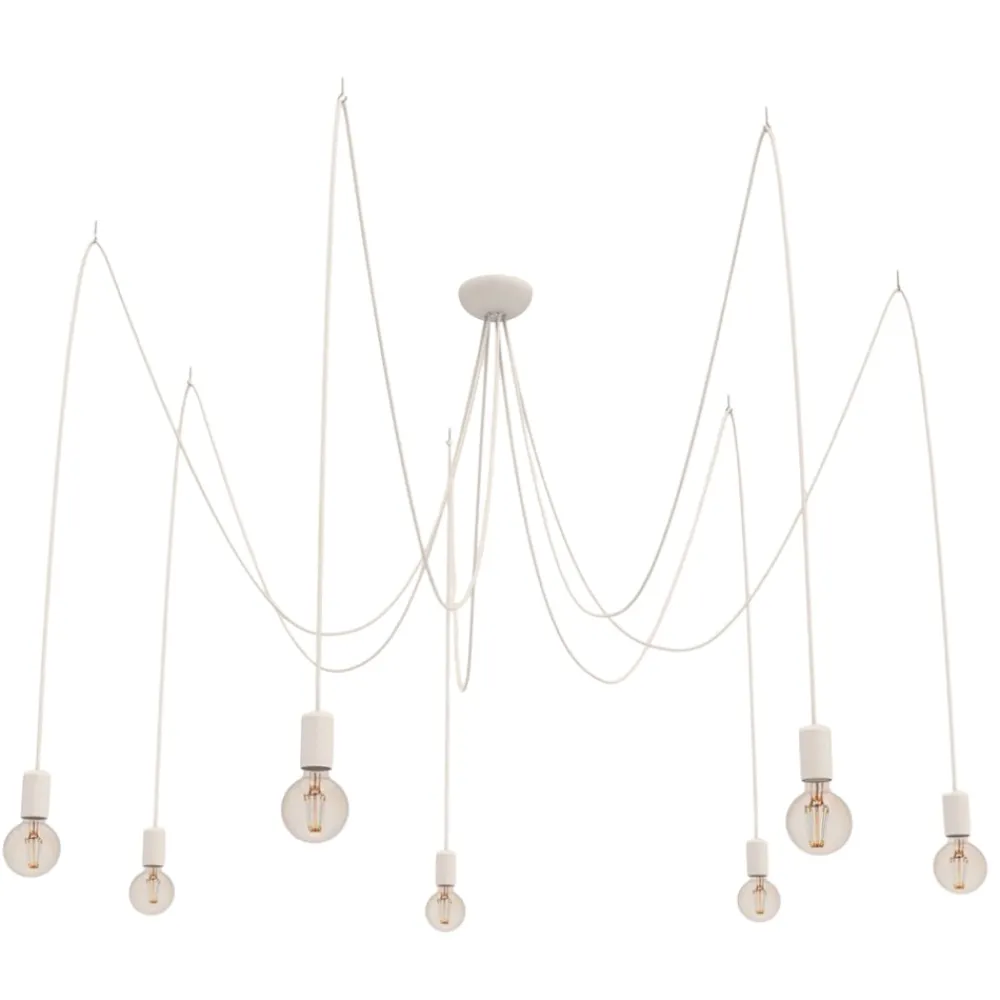 Lampadari Moderni-Selezionato da Mazzolaluce Lampadario pendenti moderno bianco per soggiorno