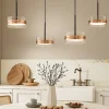 Lampadari Moderni-Perenz Illuminazione Lampadario 4 pendenti oro rosa per tavolo soggiorno perenz aere