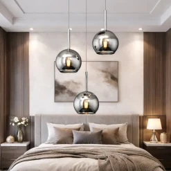 Lampadario Camera Da Letto-Top Light Lampadario per camera da letto sfere vetro cromo