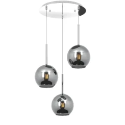 Lampadario Camera Da Letto-Top Light Lampadario per camera da letto vetri cromo