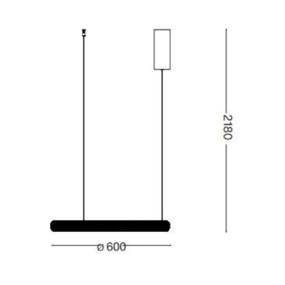 Lampadario Camera Da Letto-Ideal Lux Lampadario per camera da letto miracle sp d60 cerchio led