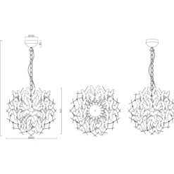 Lampadario Camera Da Letto-Selezionato da Mazzolaluce Lampadario per camera da letto bambina farfalle