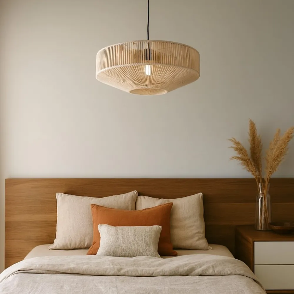 Lampadario Camera Da Letto-Selezionato da Mazzolaluce Lampadario per camera da letto cotone beige