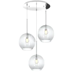 Lampadario Camera Da Letto-Top Light Lampadario per camera da letto vetri trasparenti