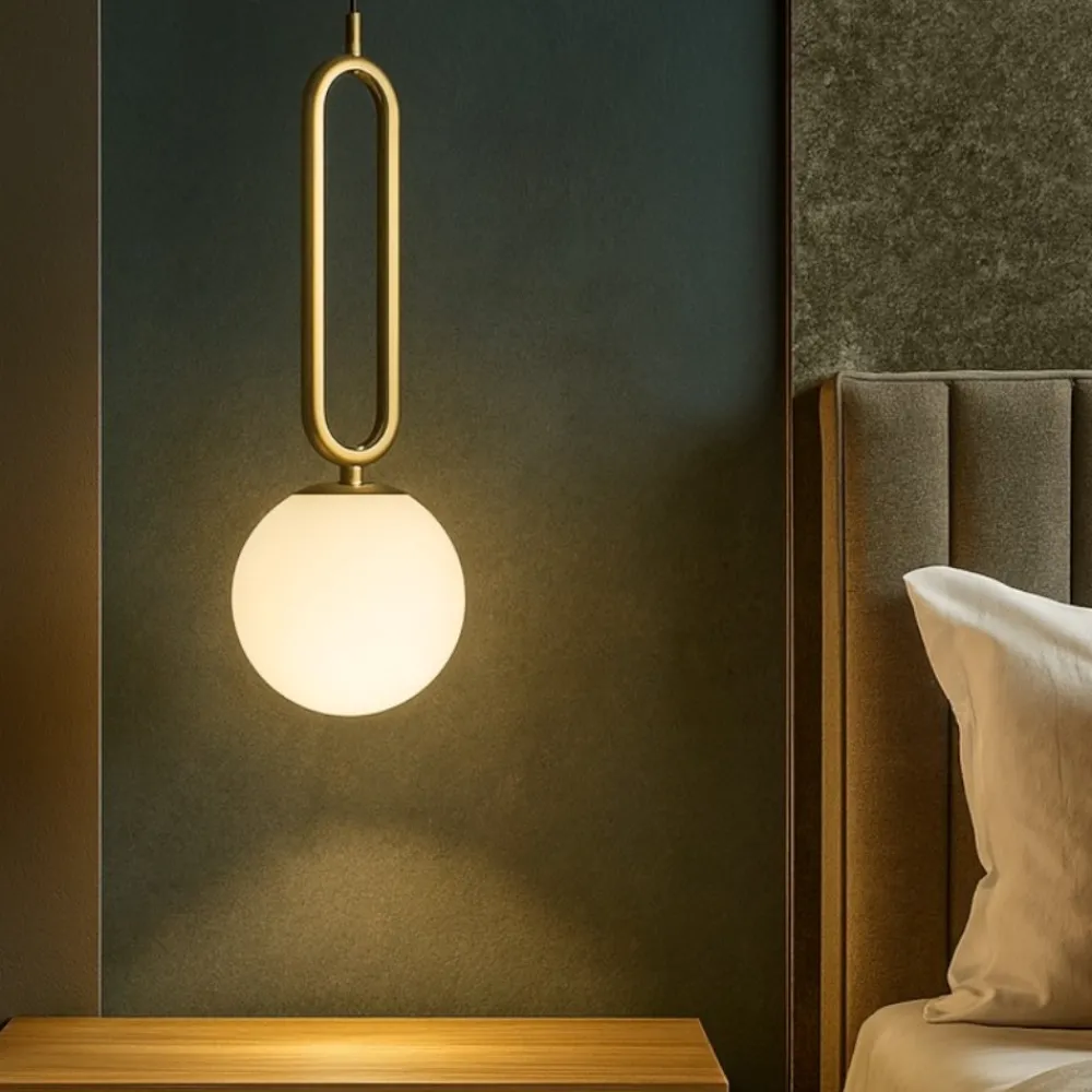 Lampadario Camera Da Letto-Selezionato da Mazzolaluce Lampadario per comodino camera da letto dorato