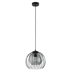 Lampadari Cucina-Selezionato da Mazzolaluce Lampadario per cucina a sfera nero 26 cm diffusore a gabbia