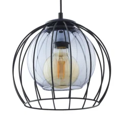 Lampadari Cucina-Selezionato da Mazzolaluce Lampadario per cucina a sfera nero 26 cm diffusore a gabbia