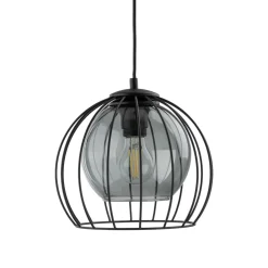 Lampadari Cucina-Selezionato da Mazzolaluce Lampadario per cucina a sfera nero 26 cm diffusore a gabbia
