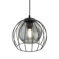 Lampadari Cucina-Selezionato da Mazzolaluce Lampadario per cucina a sfera nero 26 cm diffusore a gabbia