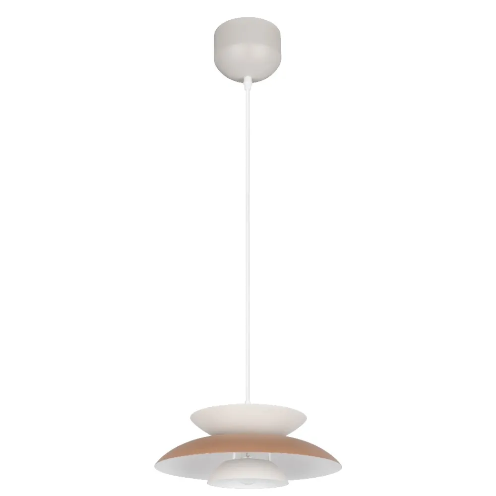 Lampadari Cucina-Selezionato da Mazzolaluce Lampadario per cucina bianco beige design moderno in metallo