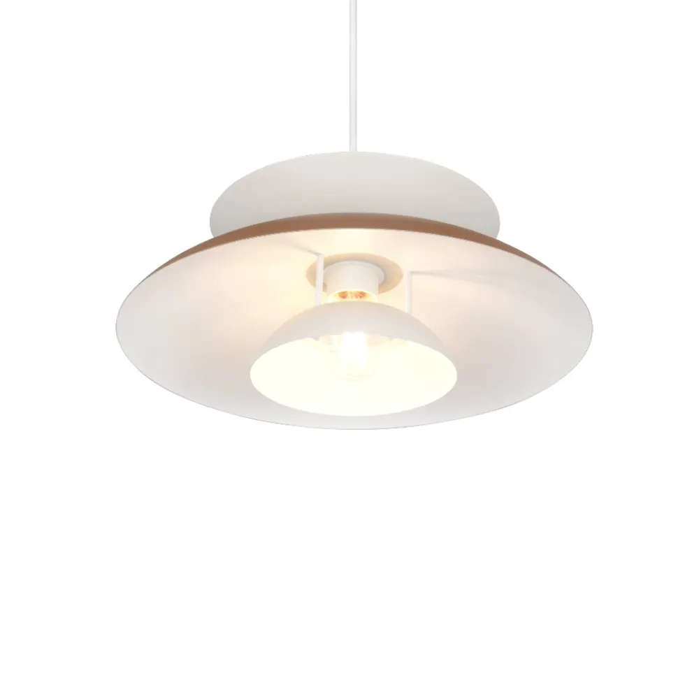Lampadari Cucina-Selezionato da Mazzolaluce Lampadario per cucina bianco beige design moderno in metallo